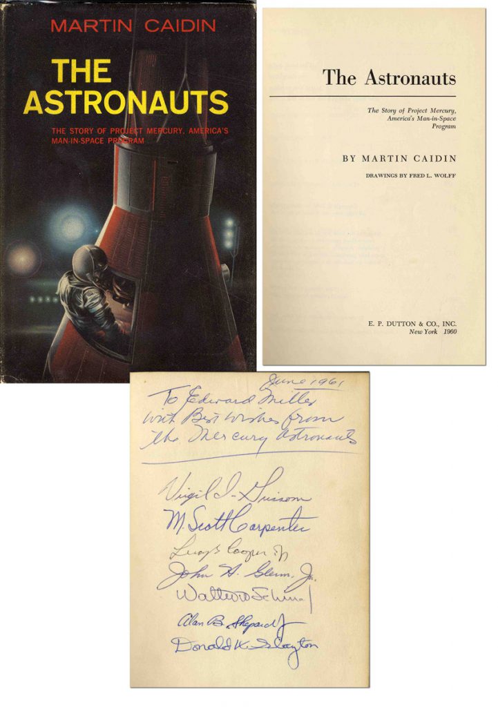 Mercury 7 McDonnell Mercury Spacecraft Lithograph Signed