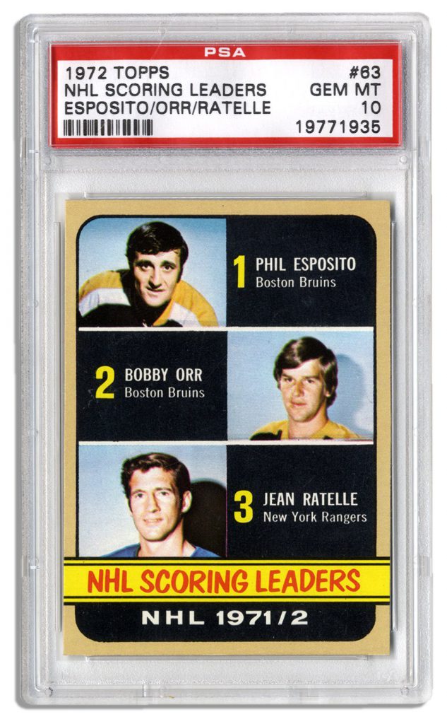 1972 Topps NHL Scoring Leaders #63 PSA 10