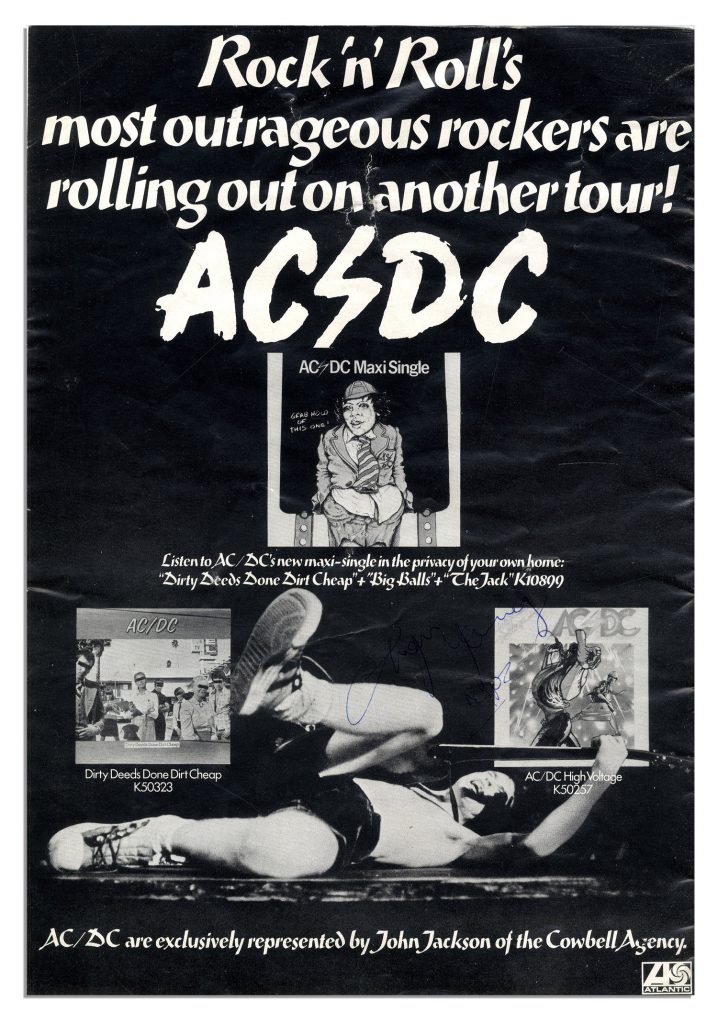 AC/DC signed program