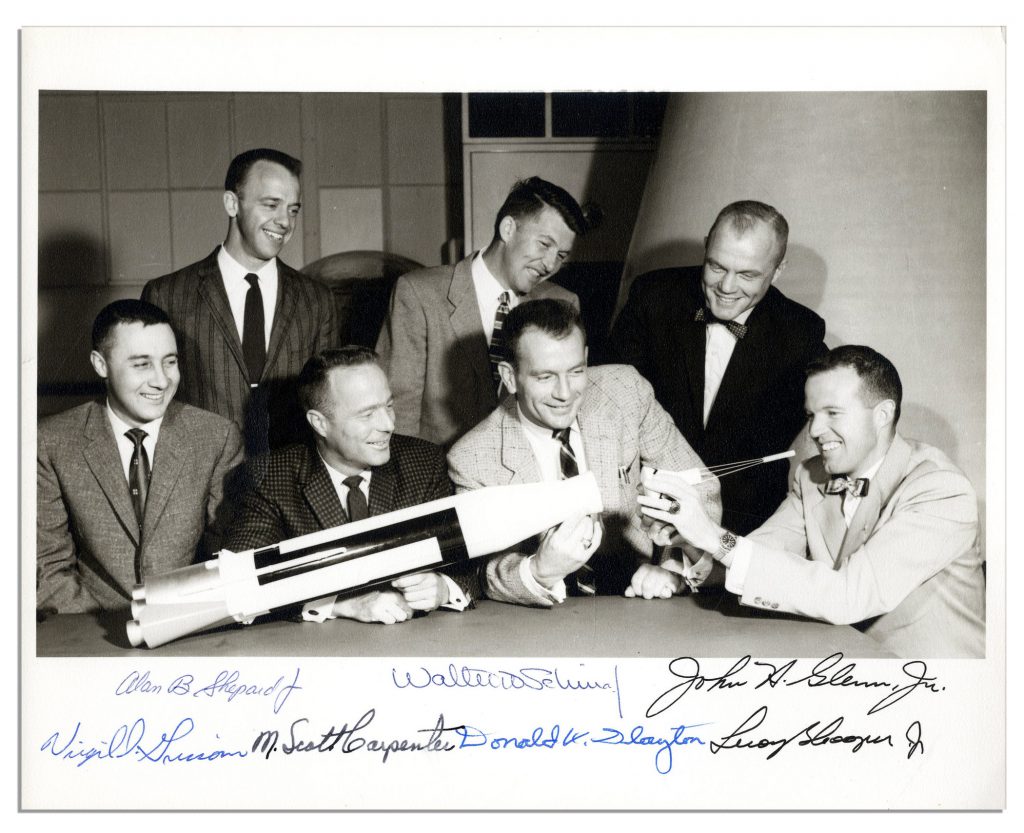 Mercury 7 signed photo