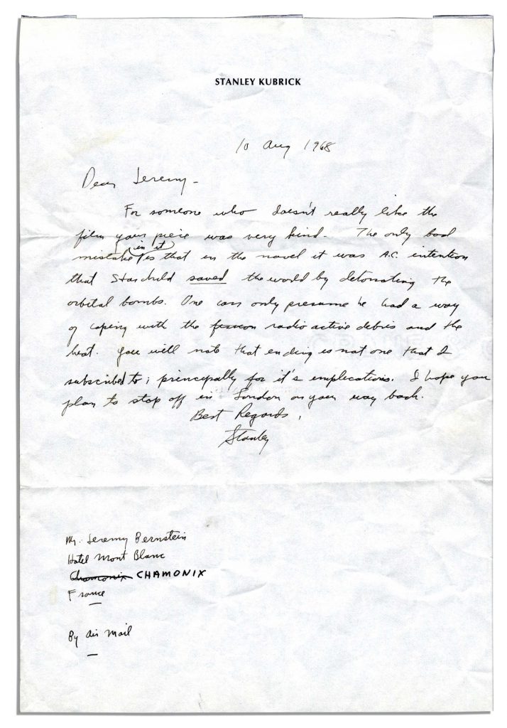 Stanley Kubrick signature