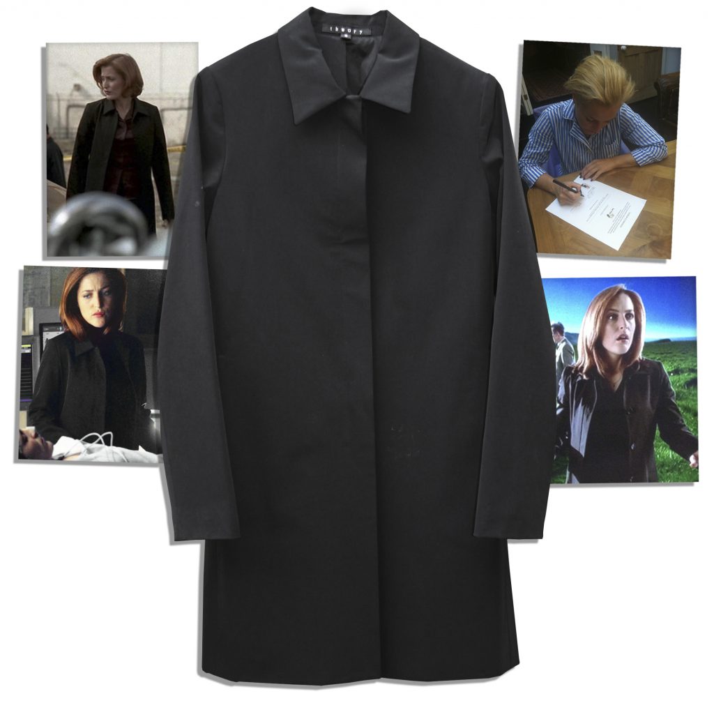 Gillian Anderson X-Files Scully screen worn coat