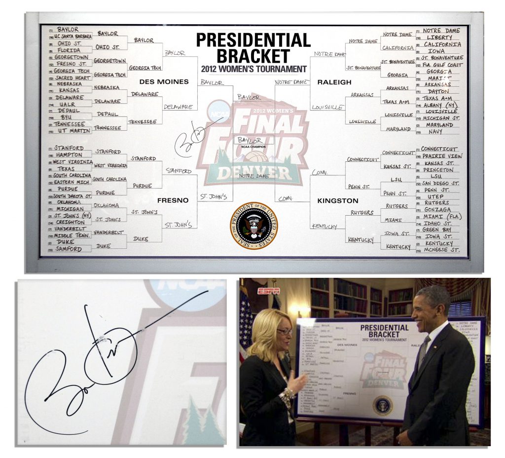 Joe Biden Barack Obama inauguration invitation signed