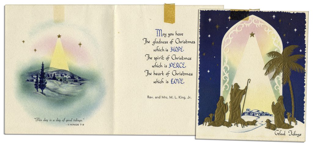 Martin Luther King Jr Christmas card