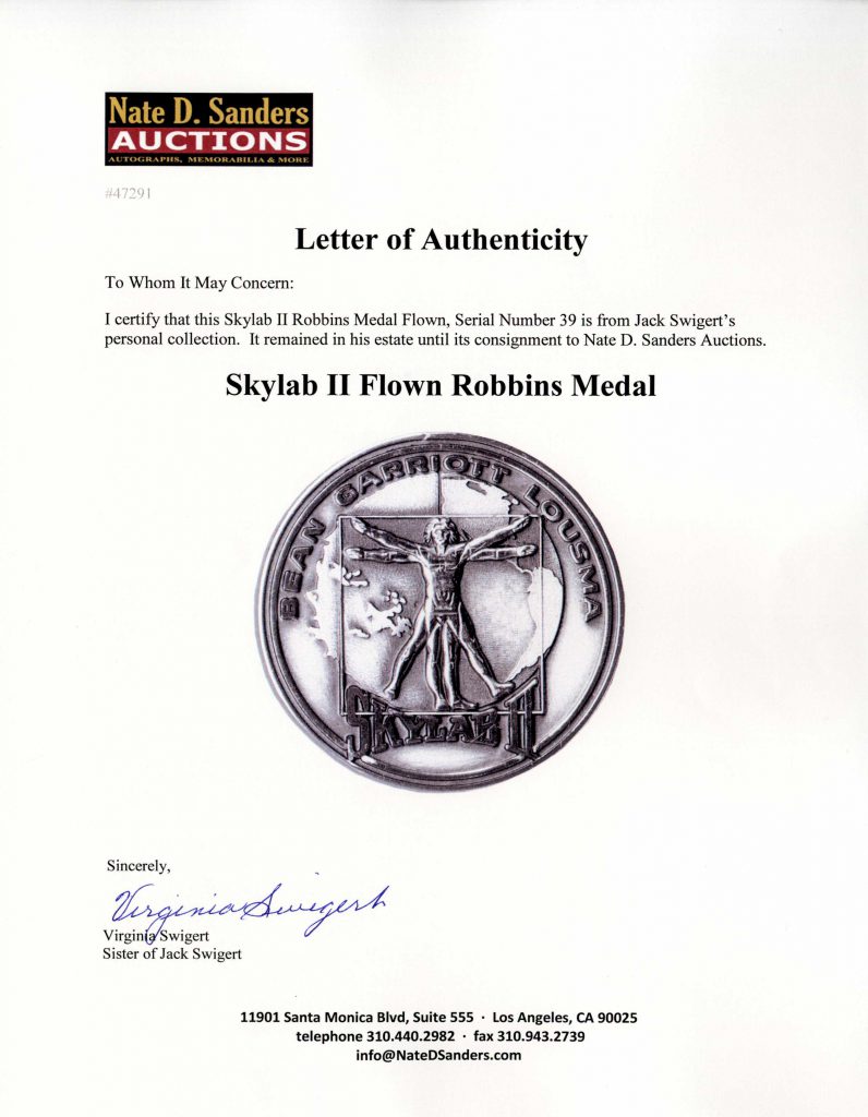 Skylab II Robbins medal 