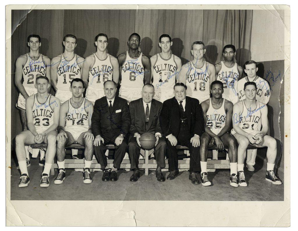 Boston Celtics signed team photo