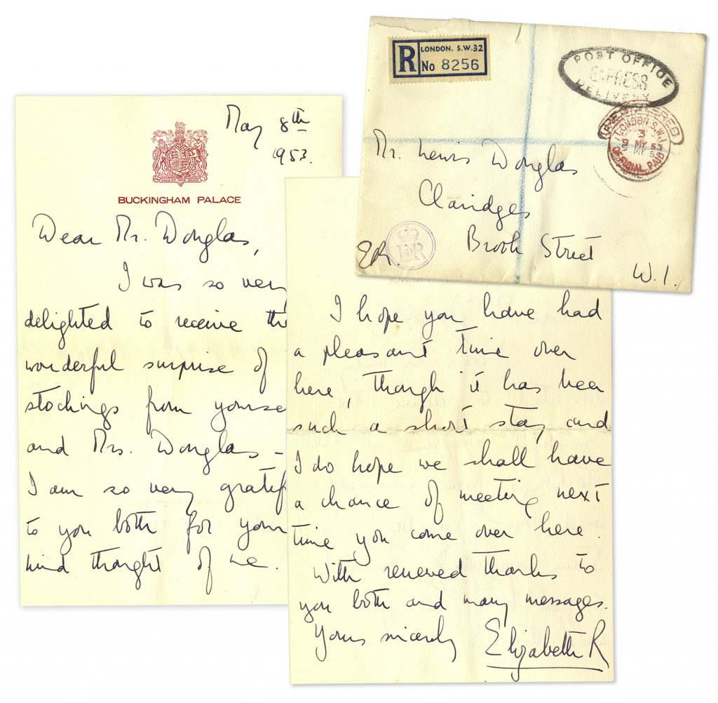 Queen Elizabeth II signed letter