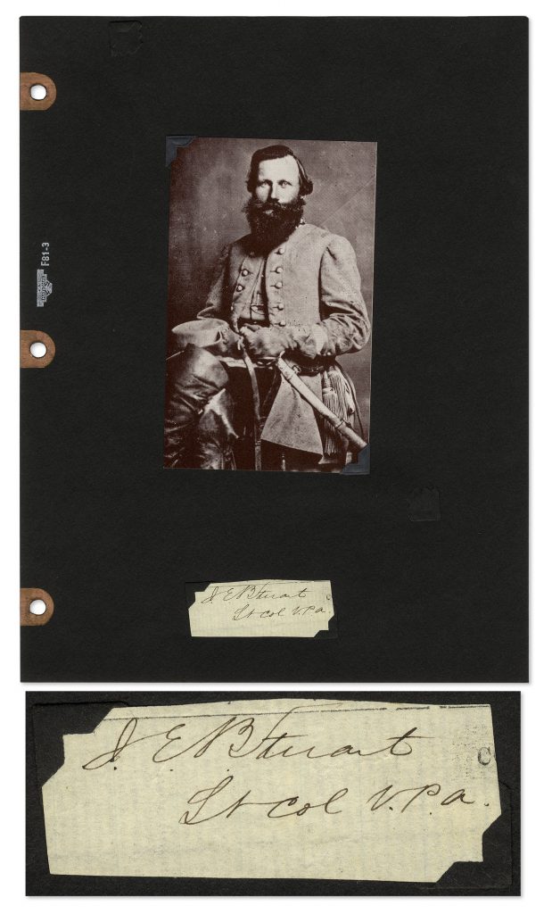 JEB Stuart 1863 autograph letter signed