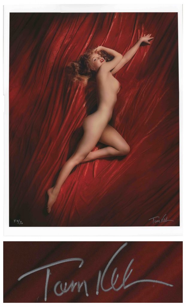 Marilyn Monroe Tom Kelley color photo