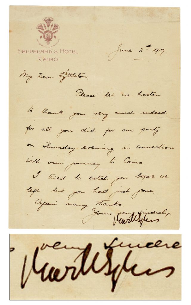 Chaim Weizmann autograph letter signed