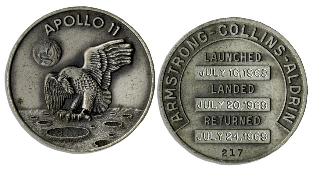 Apollo-Soyuz Flown Silver Robbins Medallion