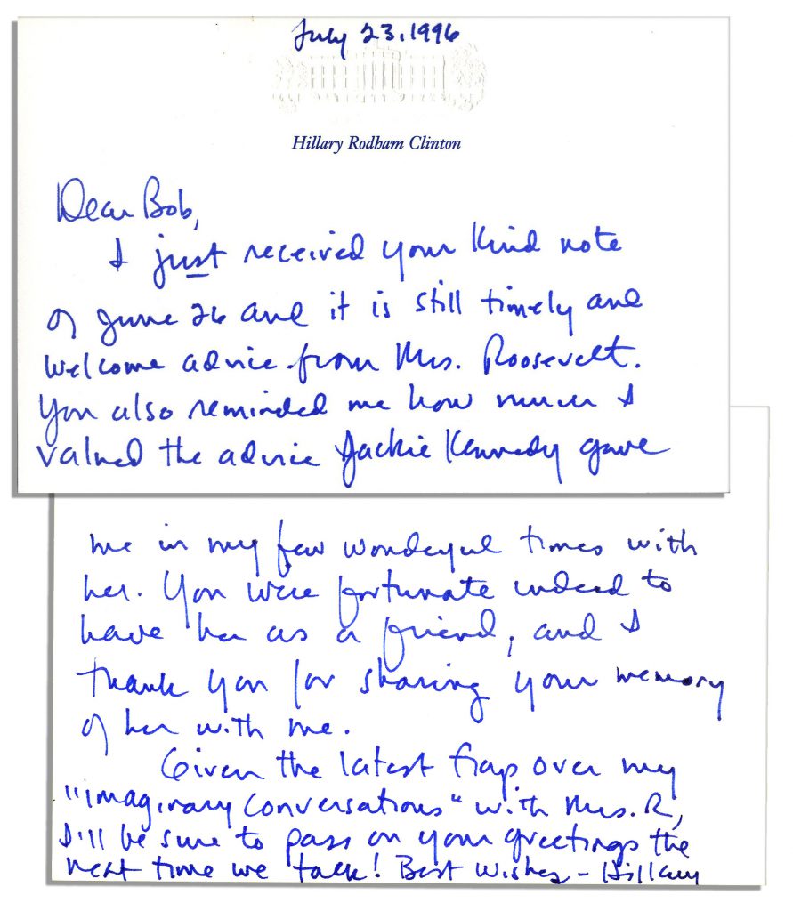 Hillary Clinton signed check