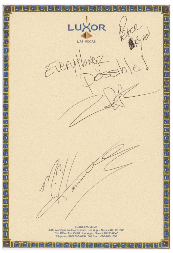 Notorious BIG signed photo