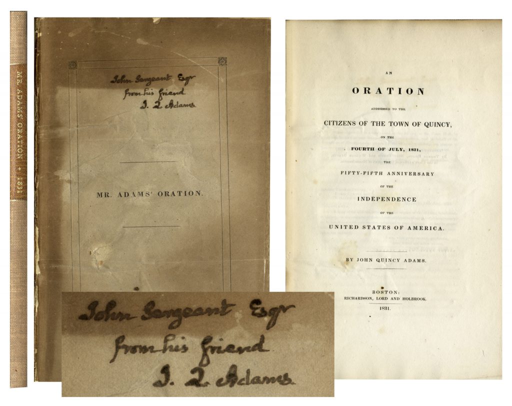 John Quincy Adams signed check