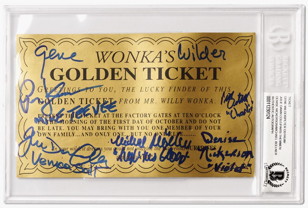 Golden Ticket from Willy Wonka