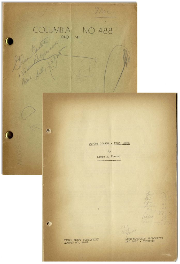 MGM Raymond Chandler studio bound script