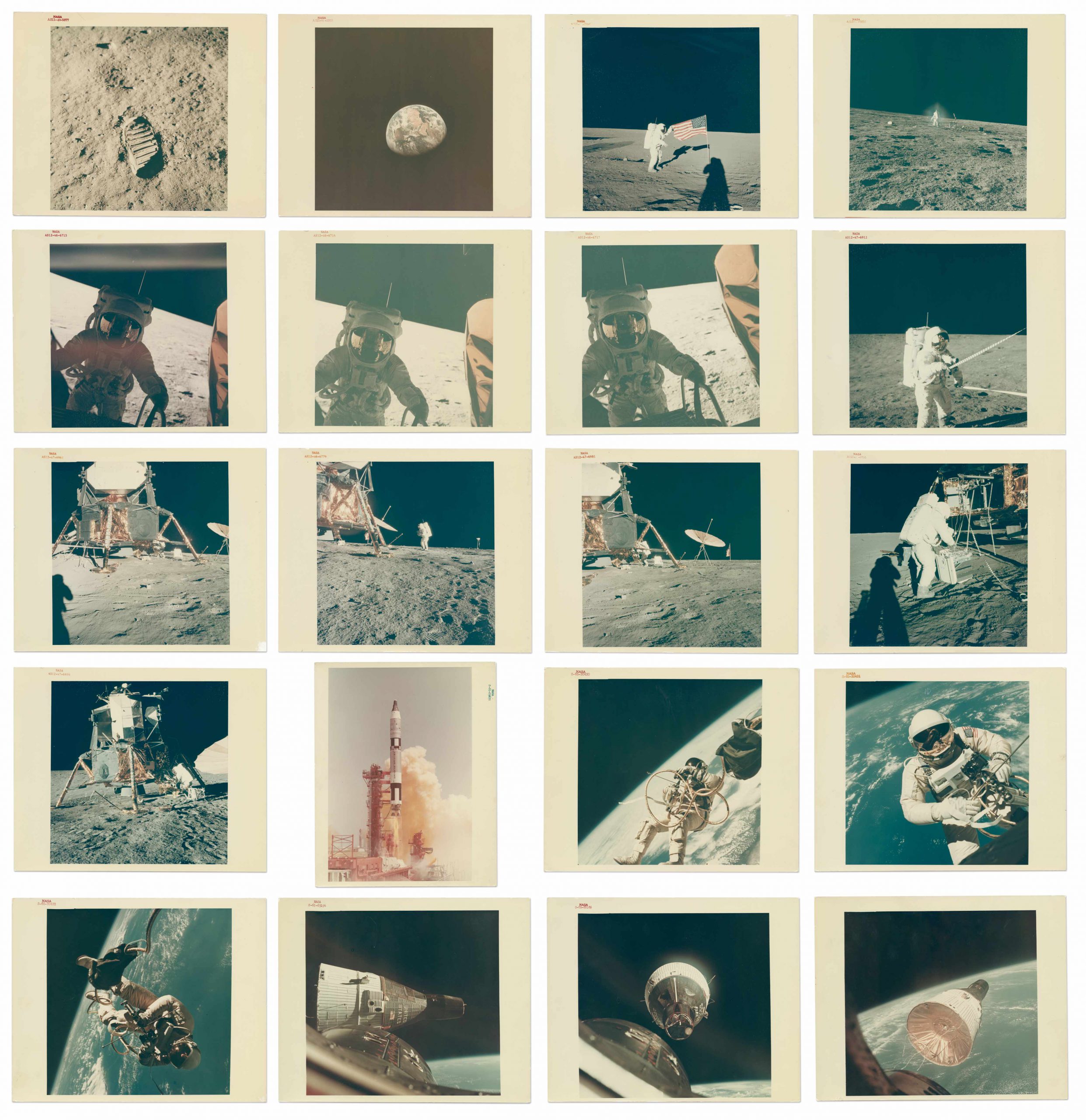 Twenty color photos most of which have been taken from space. 