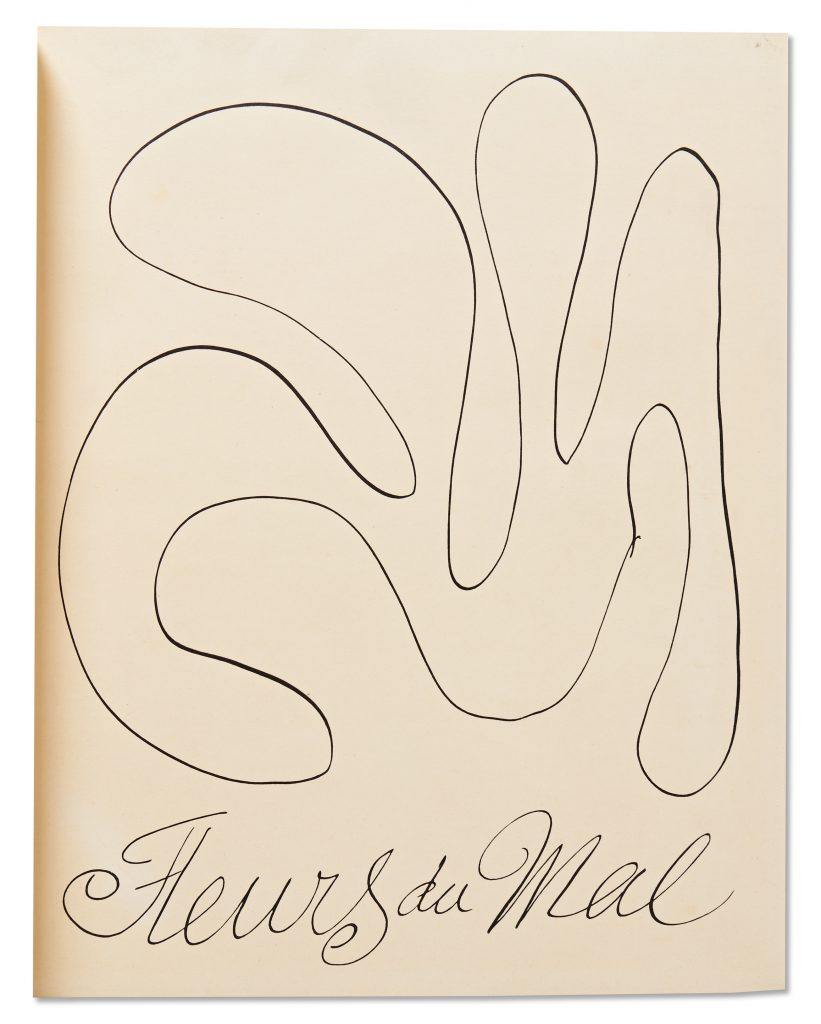 Henri Matisse signed Les Fleurs du Mal book
