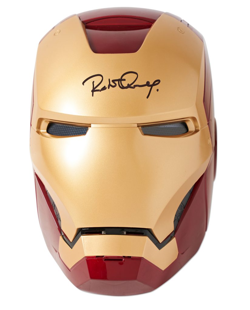 Robert Downey signed Iron Man helmet