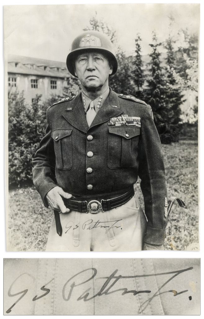 George S Patton signature