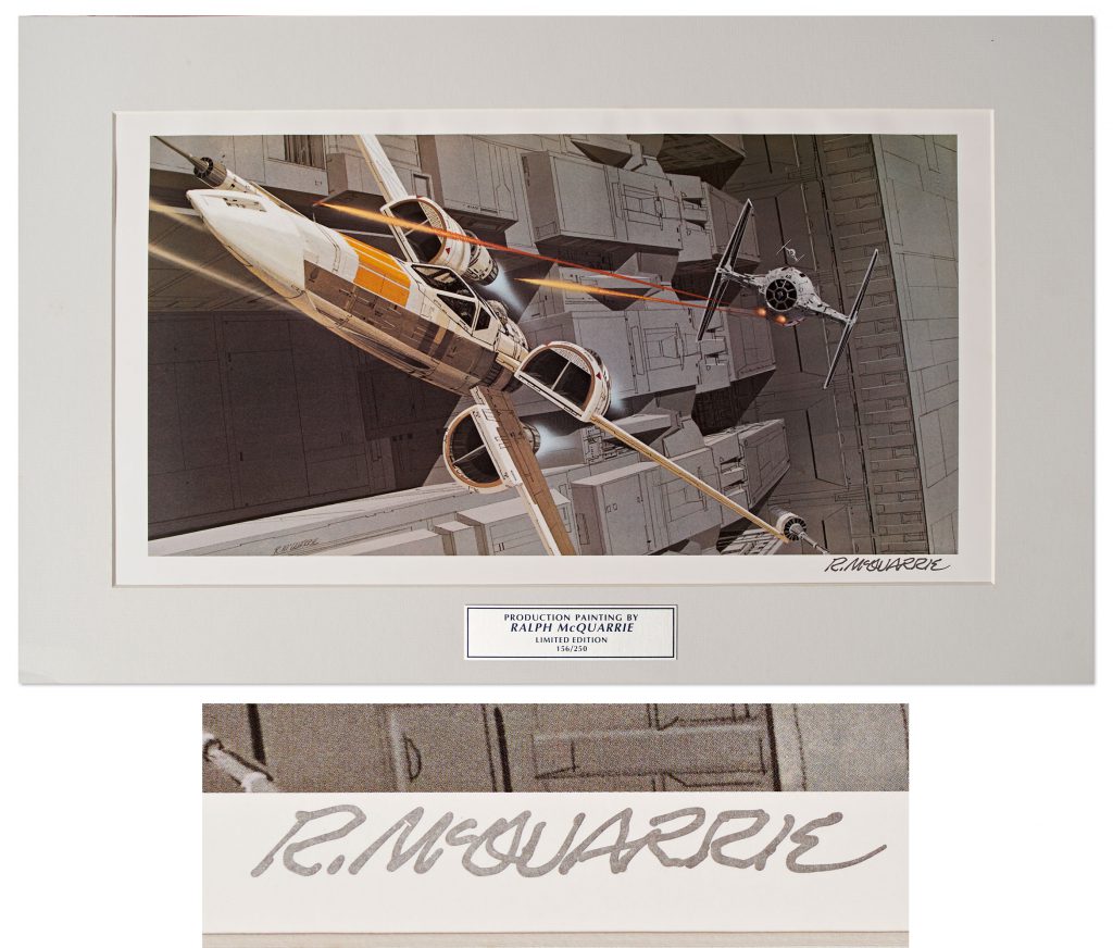 Ralph McQuarrie Signed Star Wars Lithograph
