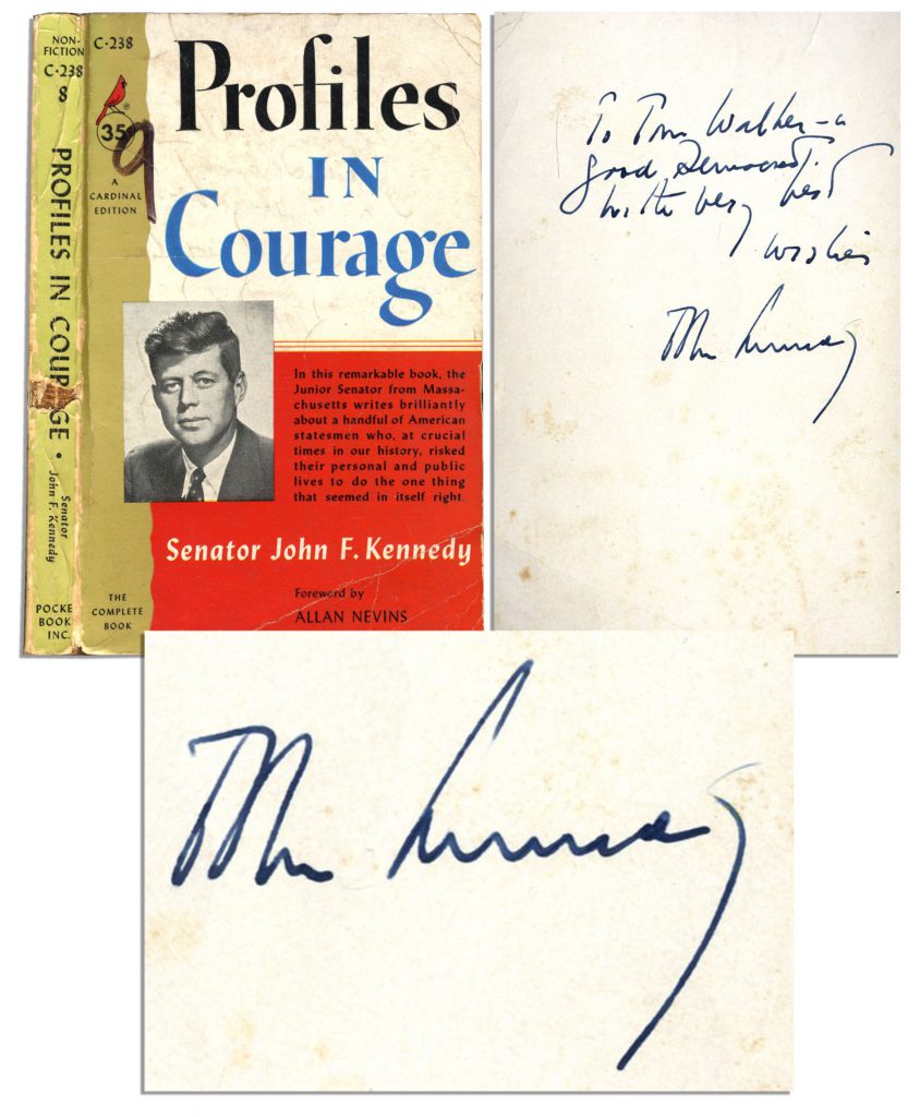 John Kennedy Profiles in Courage inscribed signed 1956