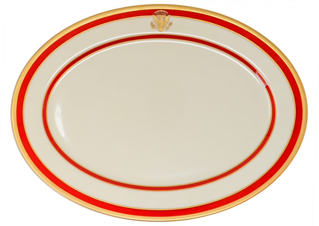 Ronald Reagan Exhibition WH china service plate