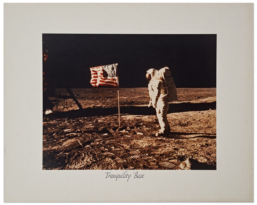 20" x 16" Chromogenic Buzz Aldrin ladder photo