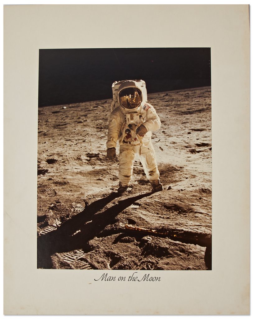 20" x 16" Chromogenic Buzz Aldrin ladder photo