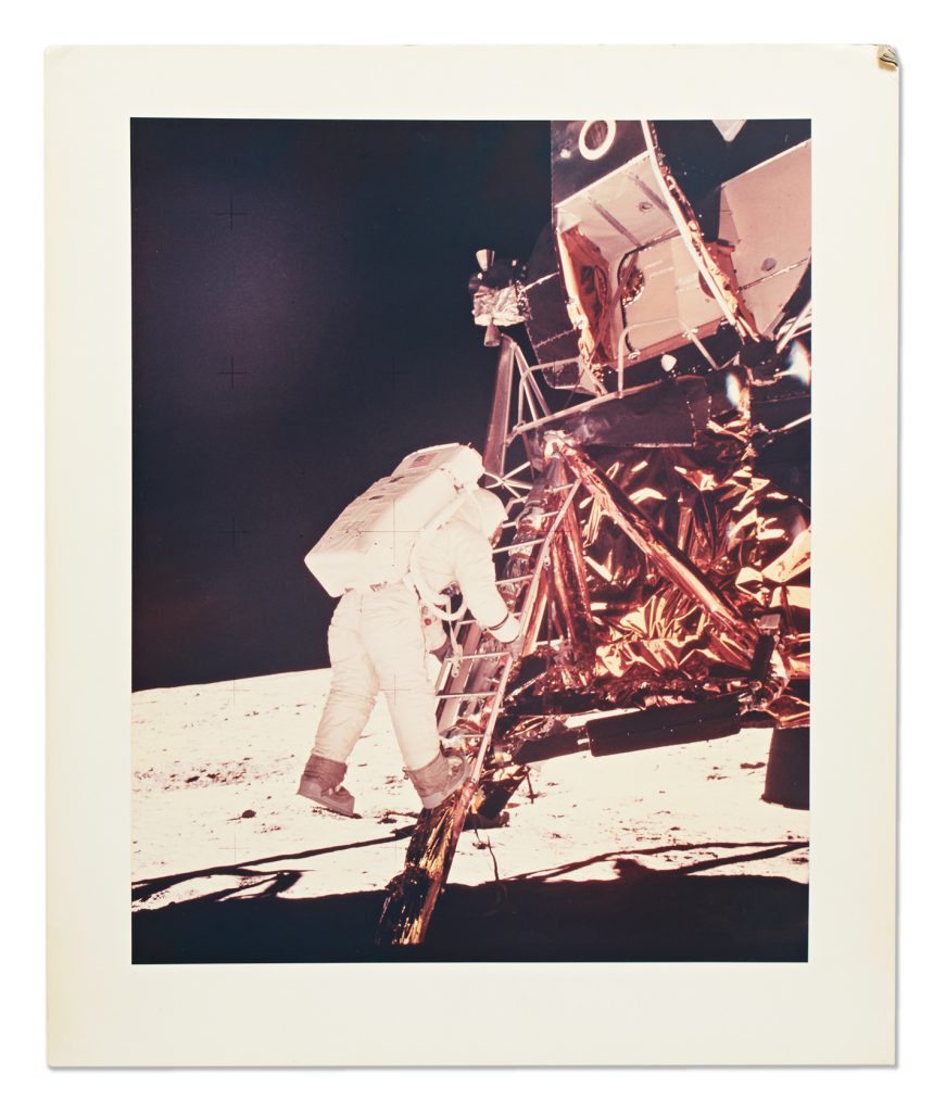 20" x 16" Chromogenic Buzz Aldrin ladder photo