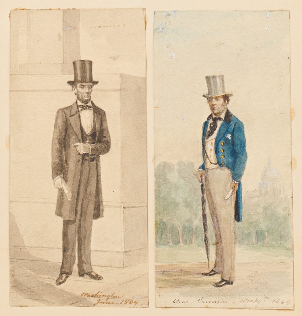 Abraham Lincoln Pierre Morand watercolor