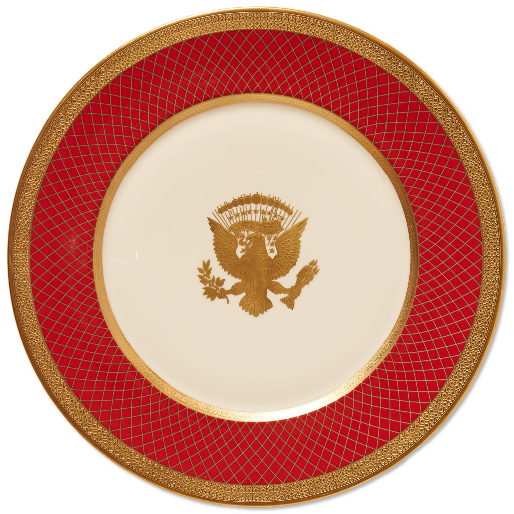 Ronald Reagan Exhibition WH china service plate