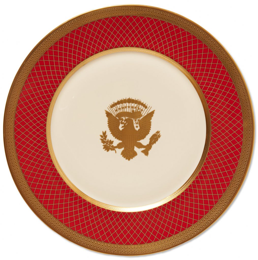 Ronald Reagan Exhibition WH china service plate